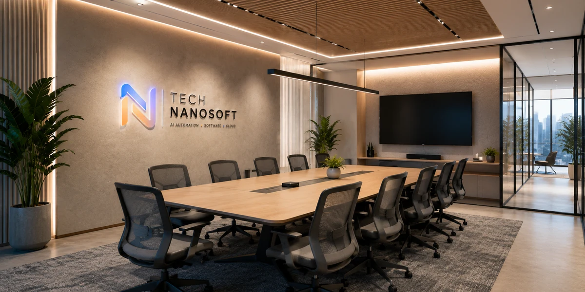 Technanosoft conference room for discovery and delivery planning