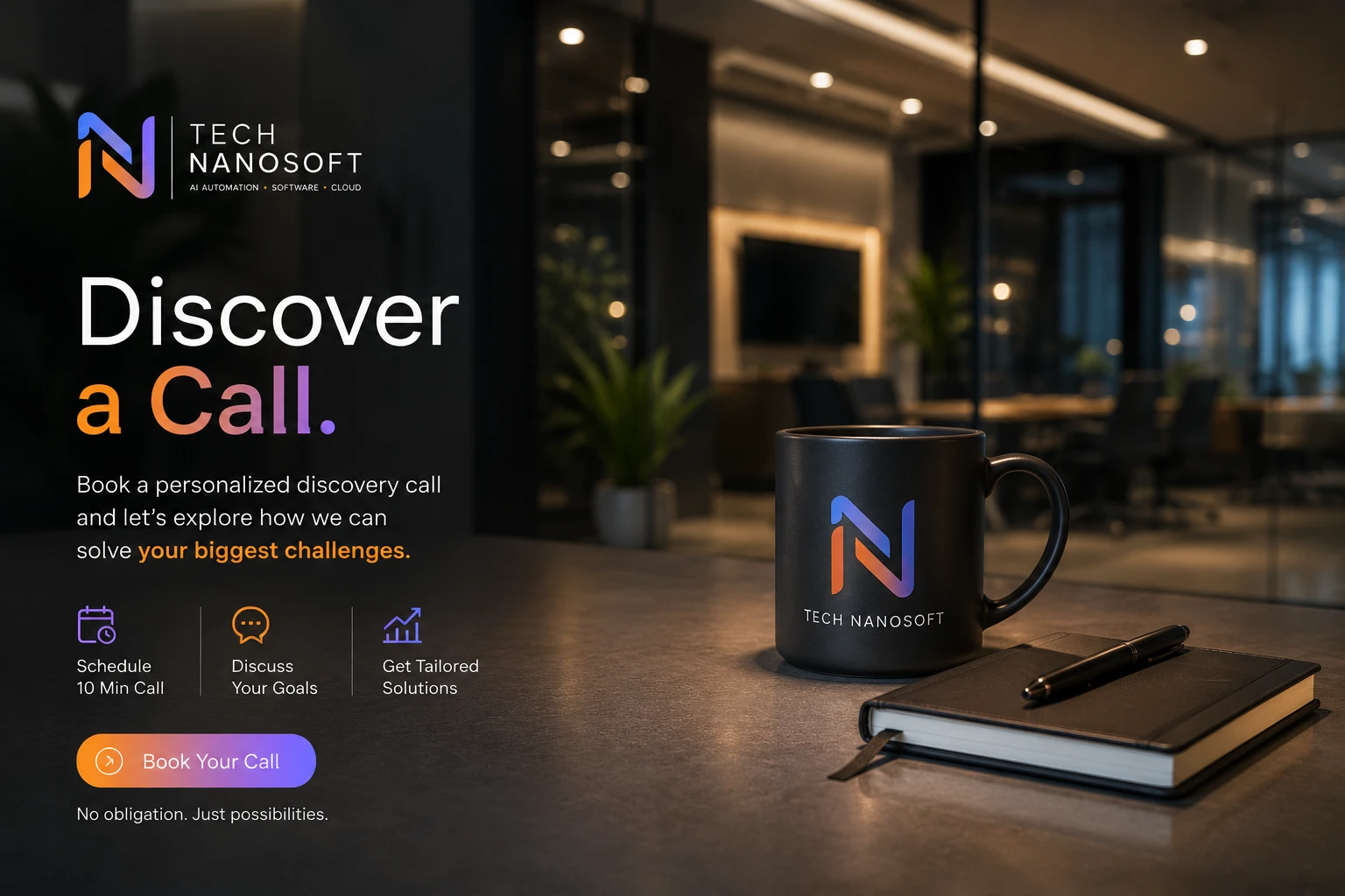 Technanosoft website visual