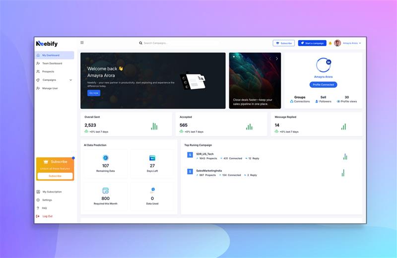 Technanosoft website visual
